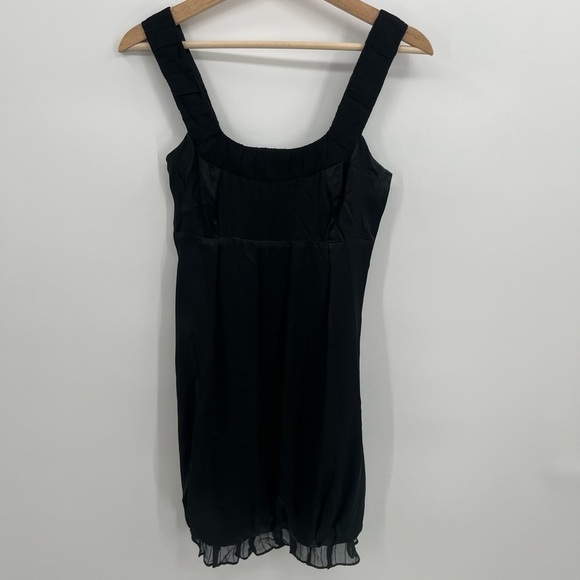 AX/Armani Exchange Black Silk Sleeveless Mini Dress - Picture 1 of 12